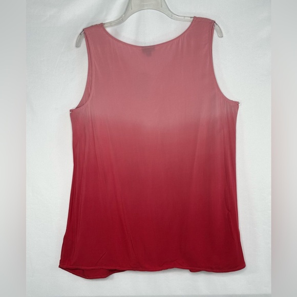 Torrid NWT Pink Ombre Tie Dye Sleeveless Challis Tank Top V-neck Festival Sz 12 - Picture 5 of 6